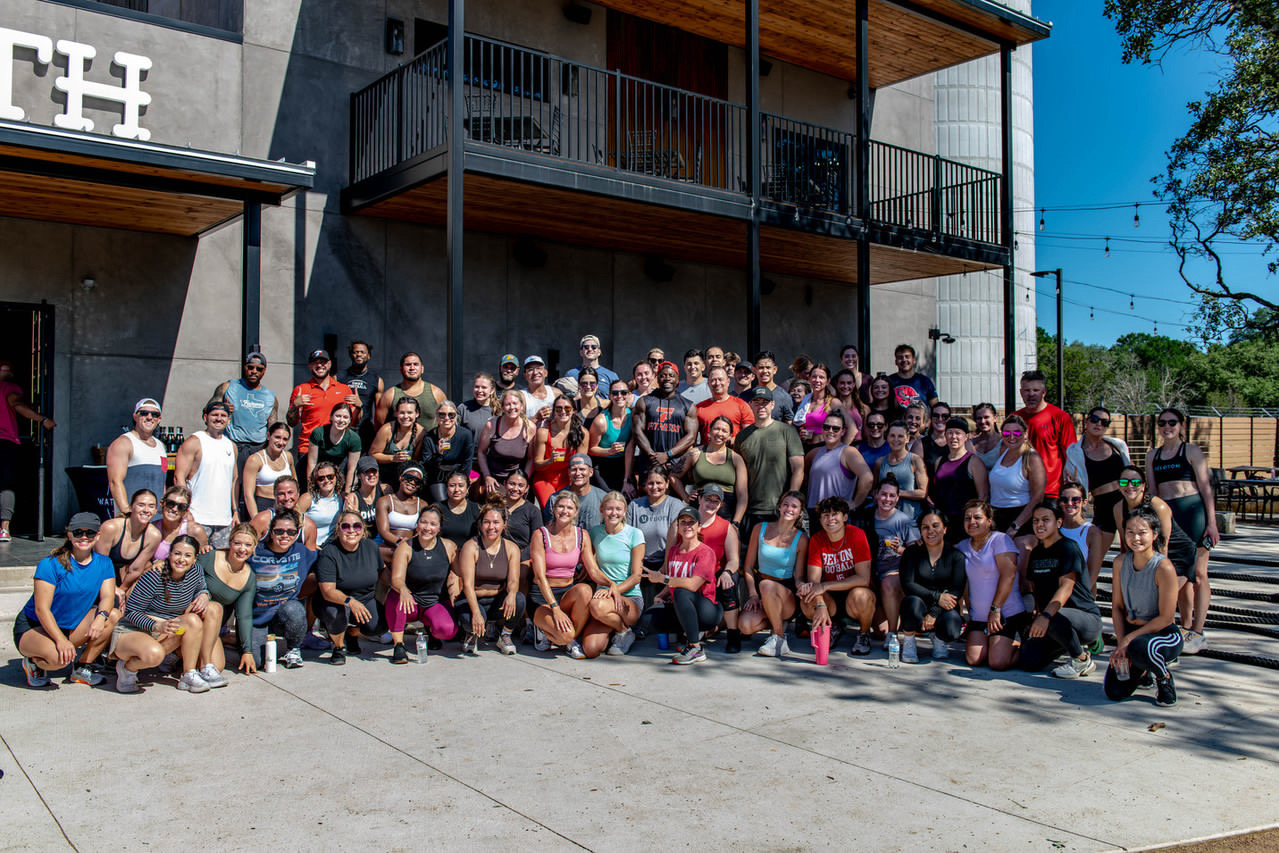 T3 Fitness community group outside Commonwealth